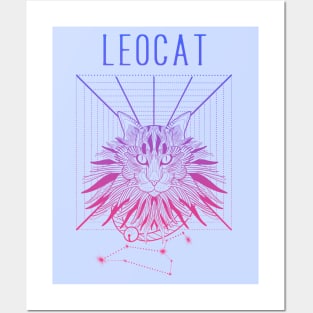 A zodiac cattery: Leo - leocat Posters and Art